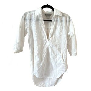 100% Cotton White Tunic Shirt